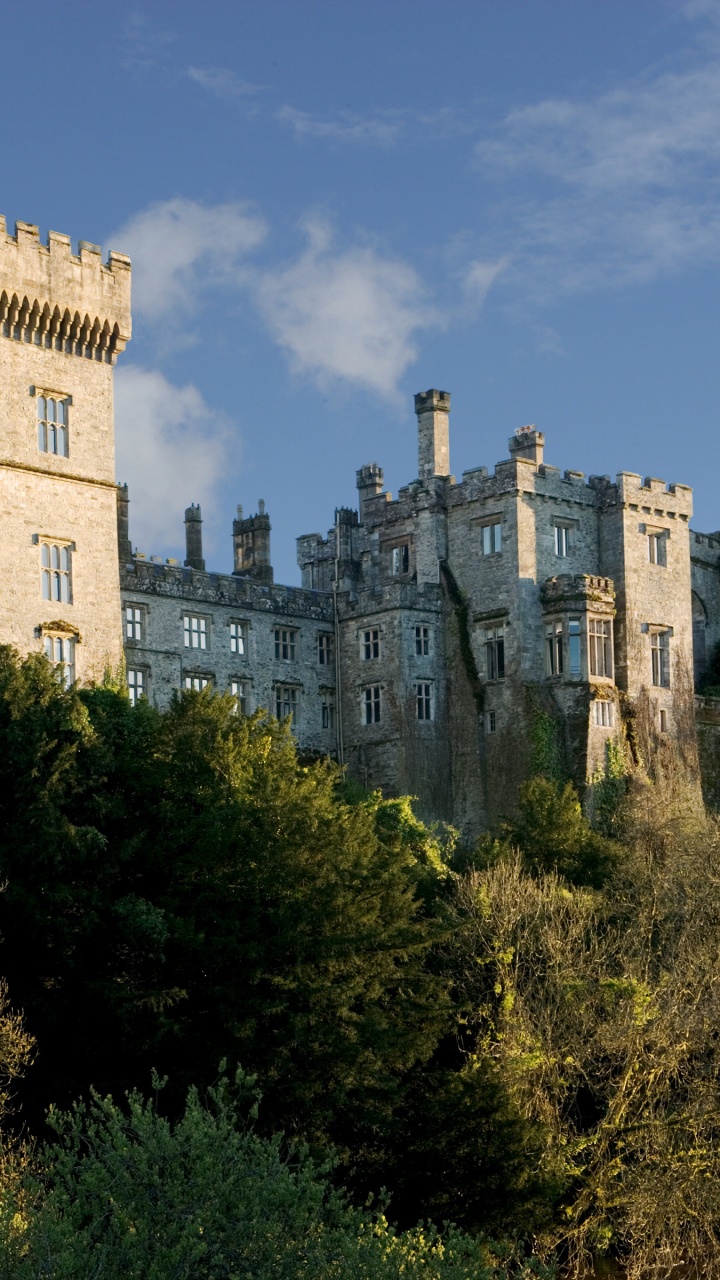 Gray Concrete Castle Under Blue Sky During Daytime. Wallpaper in 720x1280 Resolution