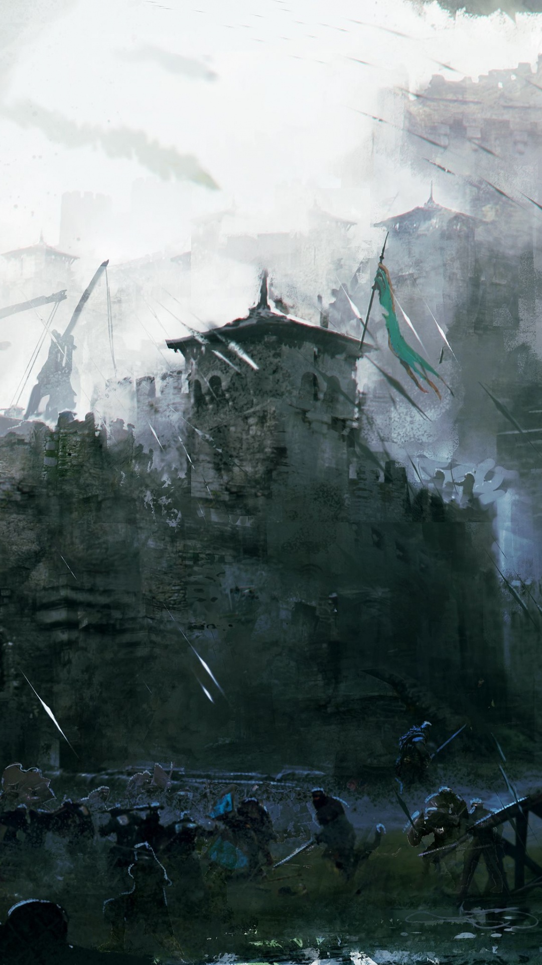 对于荣誉, 战略的视频游戏, 电脑游戏, 概念艺术, 地形 壁纸 1080x1920 允许