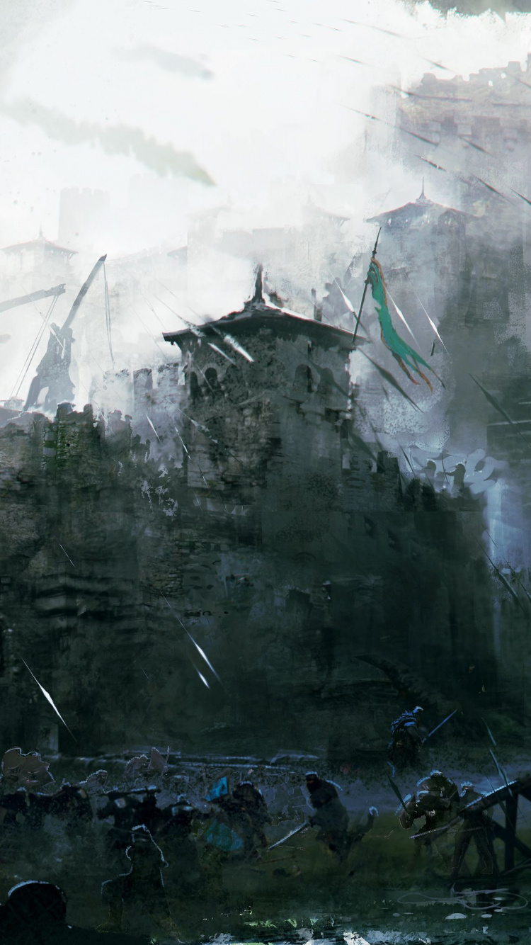 对于荣誉, 战略的视频游戏, 电脑游戏, 概念艺术, 地形 壁纸 750x1334 允许