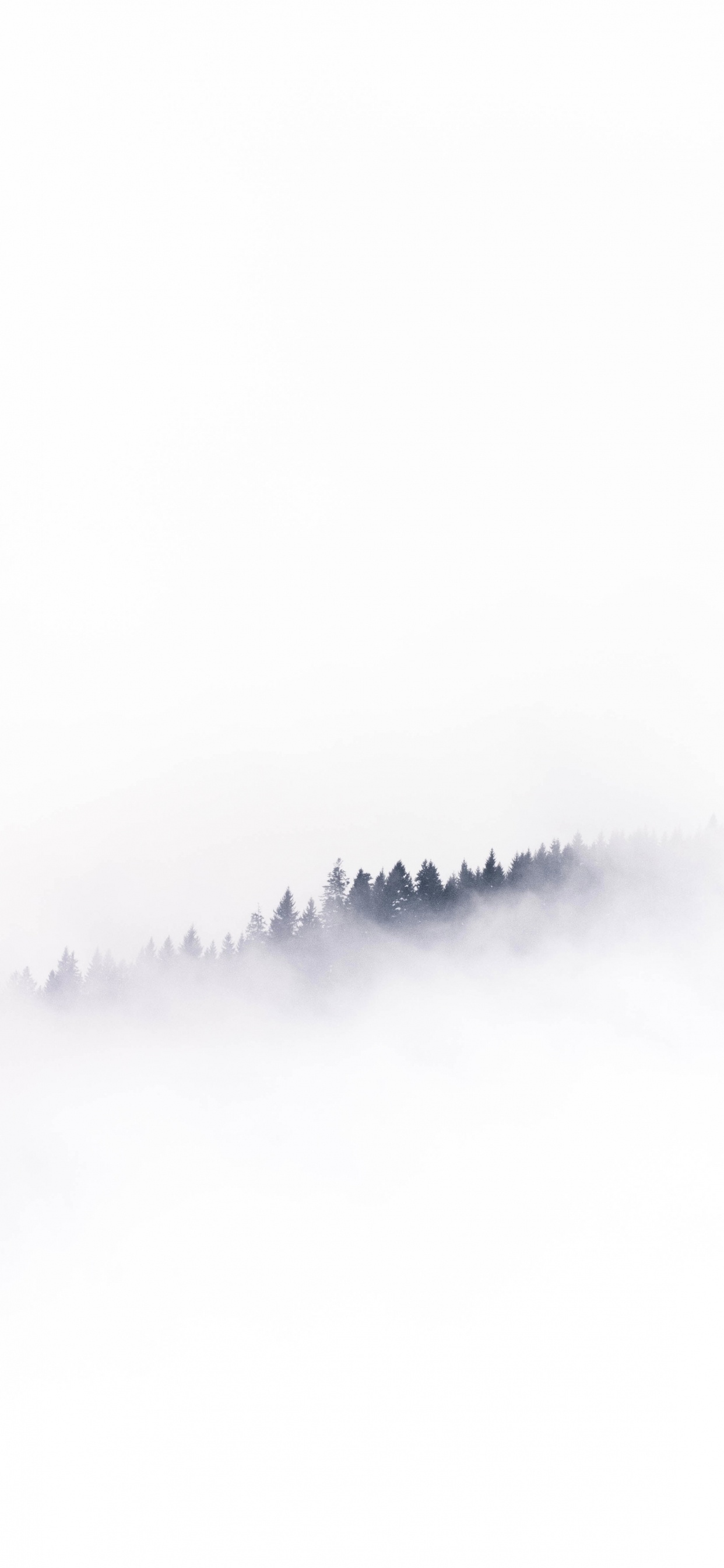 White, Smartphone, Android, Fog, Cloud. Wallpaper in 1242x2688 Resolution
