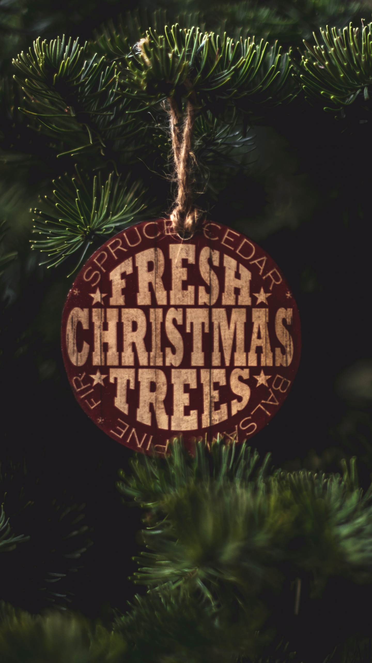 Red and Brown Hanging Ornament. Wallpaper in 1440x2560 Resolution