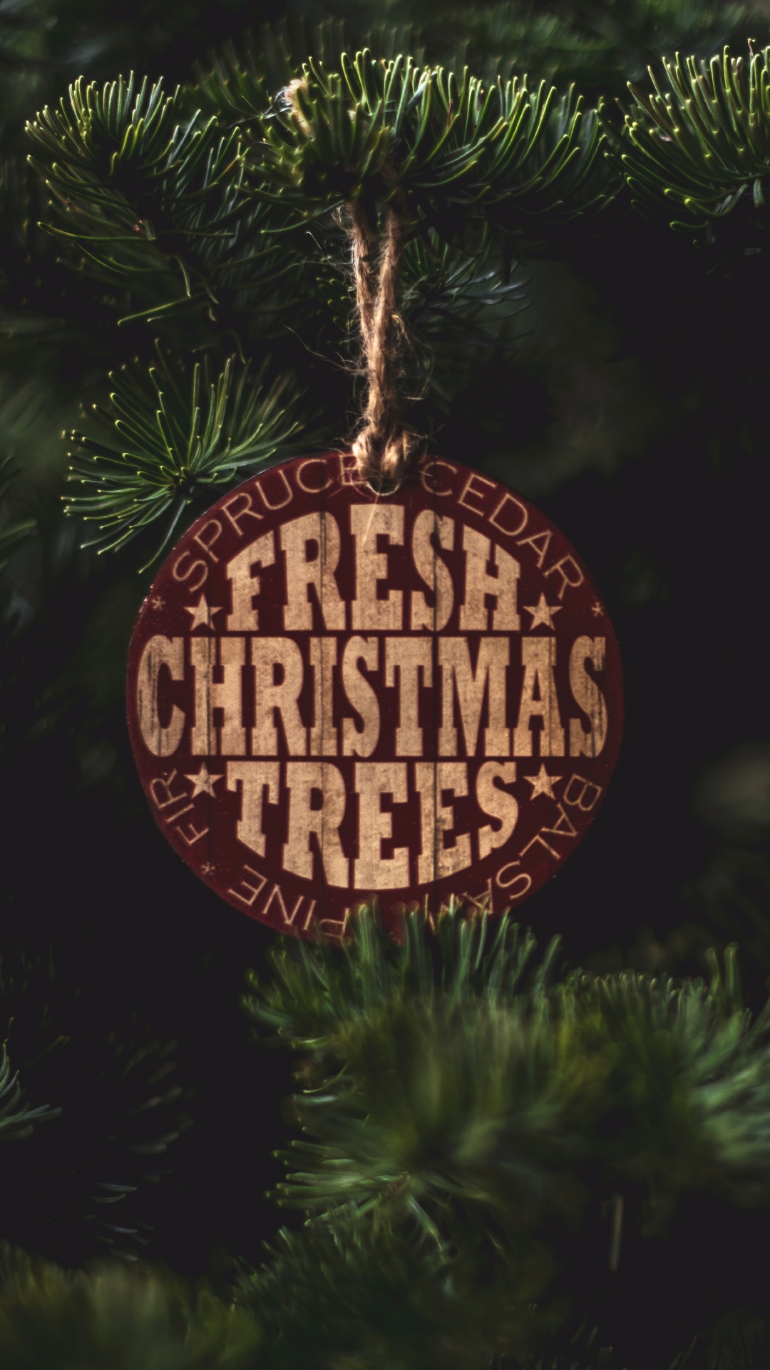 Ornement Suspendu Rouge et Marron. Wallpaper in 1080x1920 Resolution