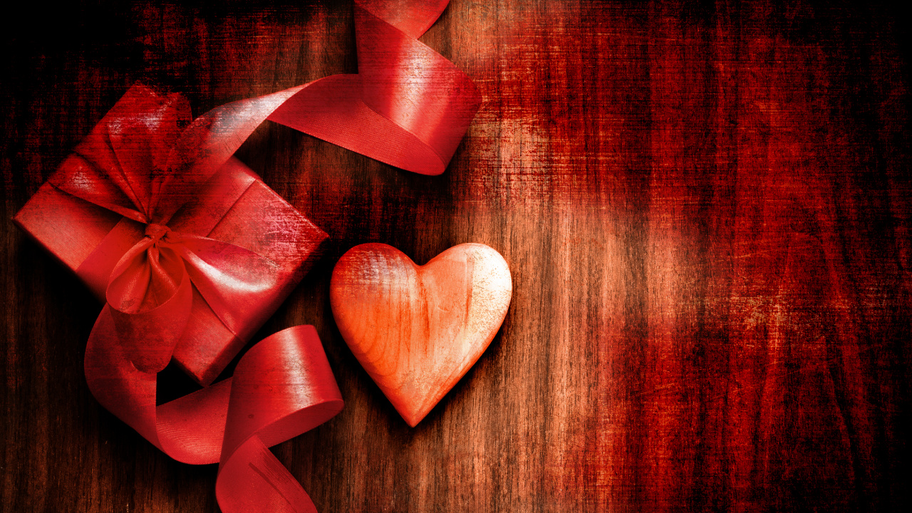 el Día de San Valentín, Rojo, Coraz, Amor, Organo. Wallpaper in 1280x720 Resolution