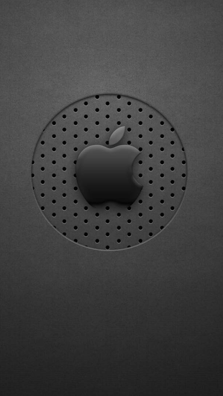 Rundes Ornament Mit Schwarzen Und Weißen Punkten. Wallpaper in 720x1280 Resolution