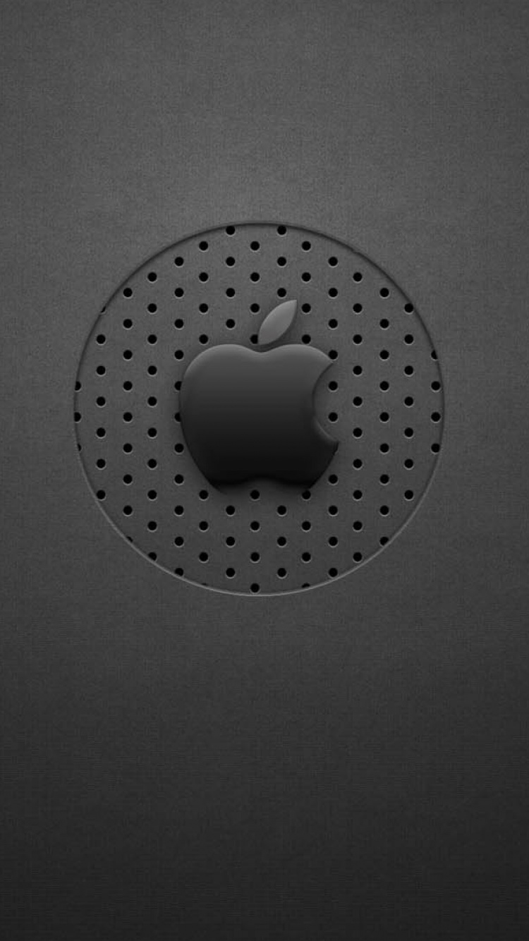 Adorno Redondo de Lunares en Blanco y Negro. Wallpaper in 750x1334 Resolution