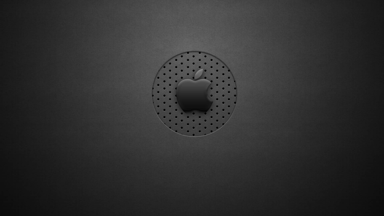 Black and White Polka Dot Round Ornament. Wallpaper in 1280x720 Resolution