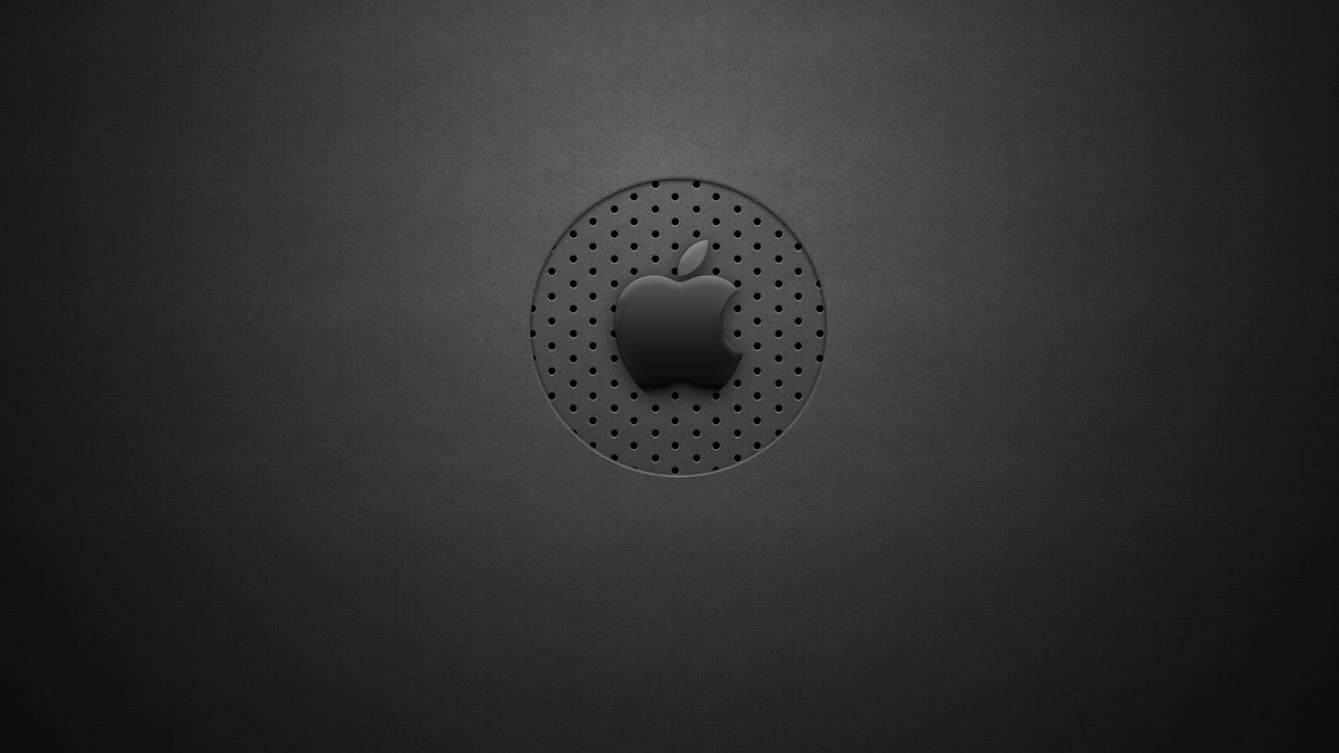 Black and White Polka Dot Round Ornament. Wallpaper in 1920x1080 Resolution