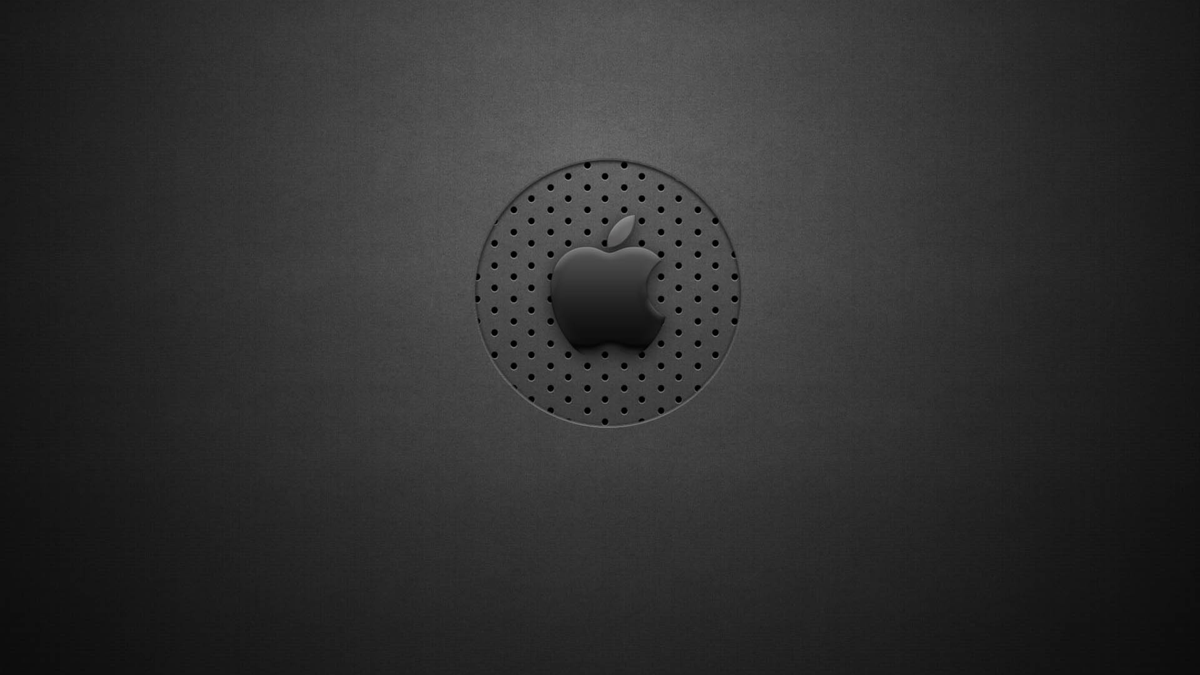 Black and White Polka Dot Round Ornament. Wallpaper in 3840x2160 Resolution