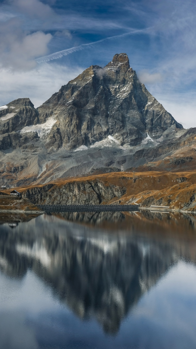 Voreingestellter Berg, Bergkette, Mount Scenery, Natur, Cloud. Wallpaper in 750x1334 Resolution