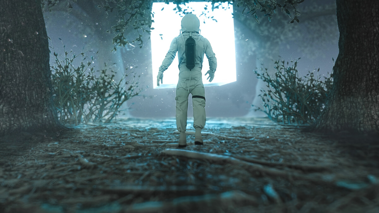 Personne en Veste Noire et Pantalon Blanc Debout Dans le Tunnel. Wallpaper in 1280x720 Resolution