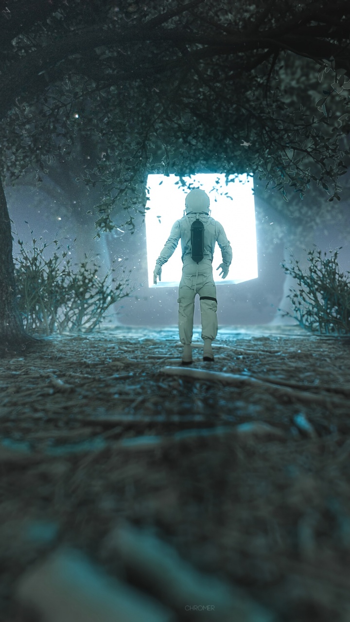 Personne en Veste Noire et Pantalon Blanc Debout Dans le Tunnel. Wallpaper in 720x1280 Resolution