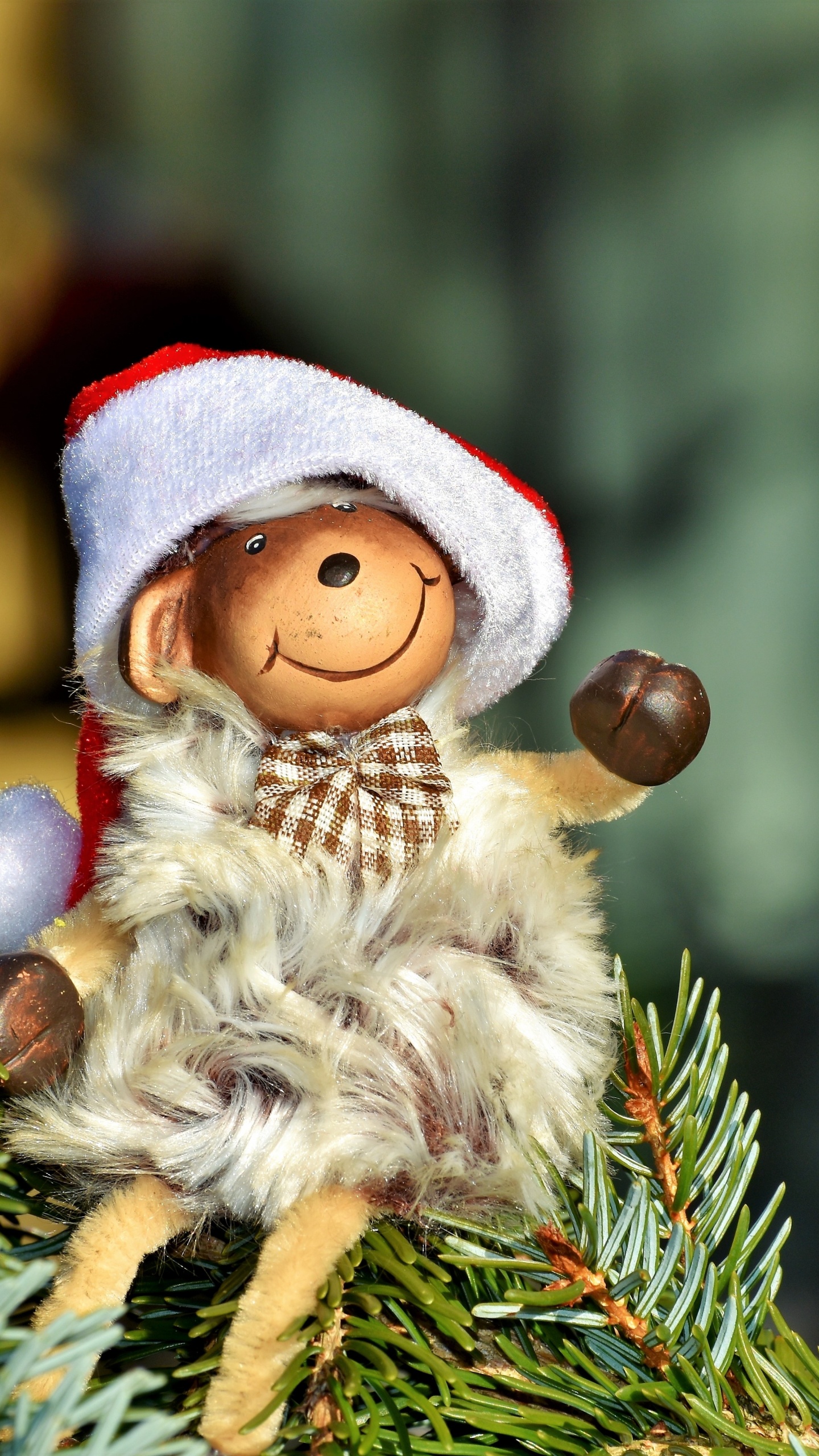 Décoration de Noël, Ornement, Santa Claus, Nouvelle Année, Ded Moroz. Wallpaper in 1440x2560 Resolution