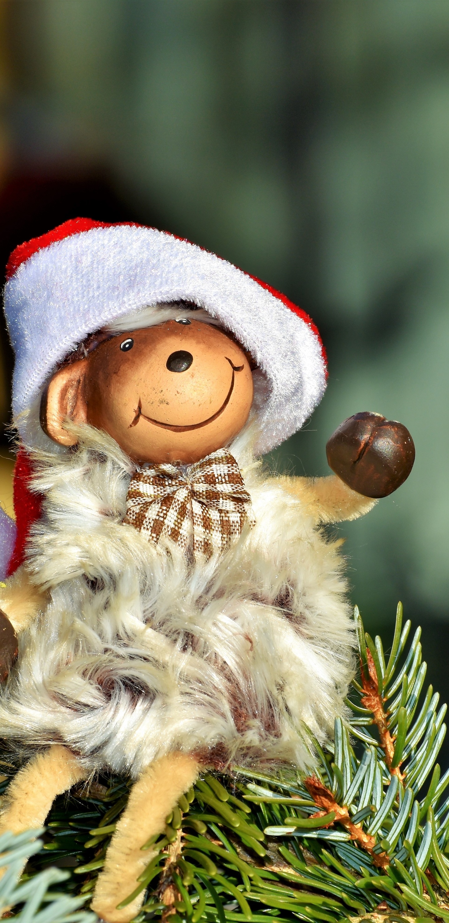 Décoration de Noël, Ornement, Santa Claus, Nouvelle Année, Ded Moroz. Wallpaper in 1440x2960 Resolution