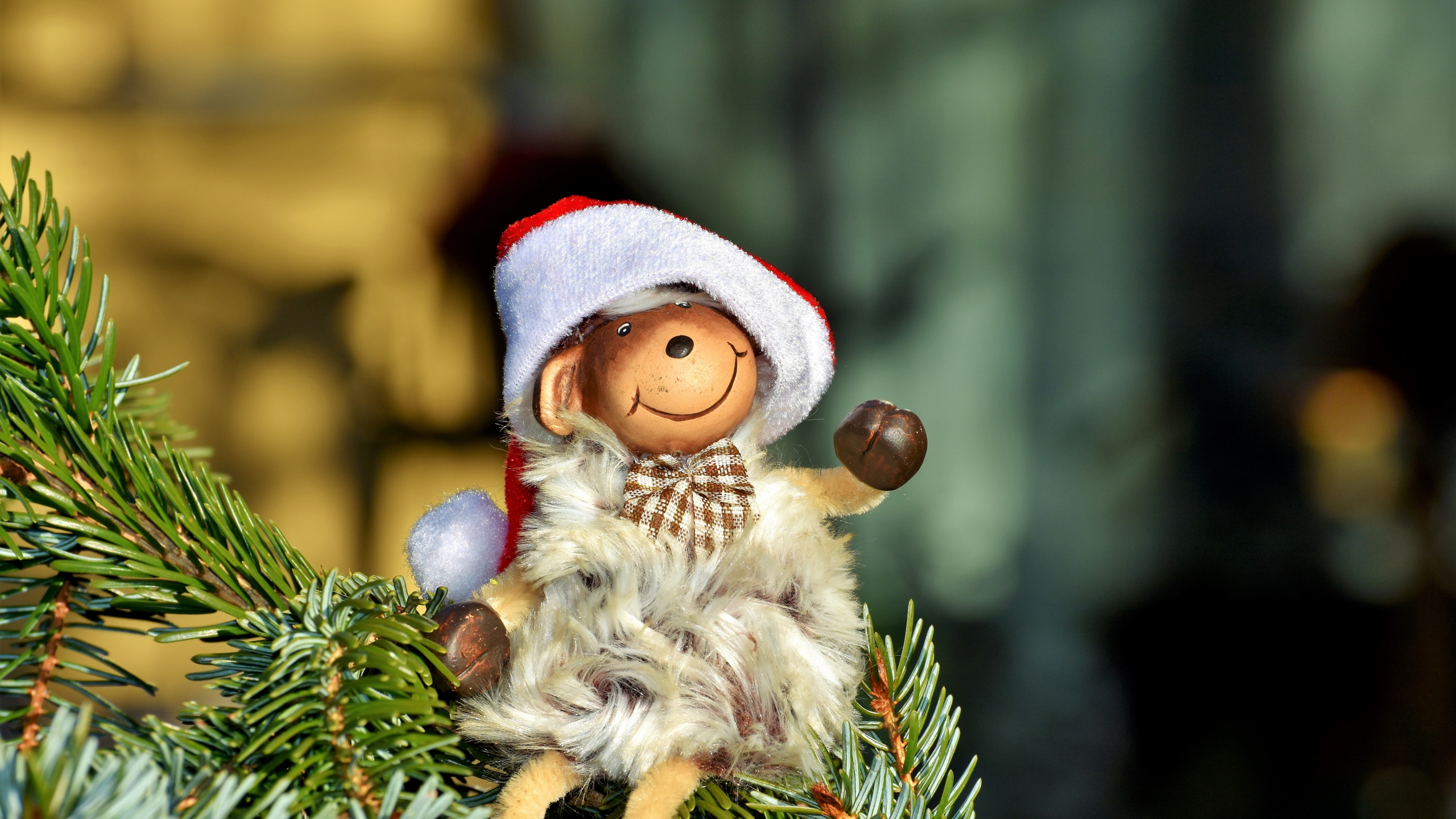 Décoration de Noël, Ornement, Santa Claus, Nouvelle Année, Ded Moroz. Wallpaper in 2560x1440 Resolution