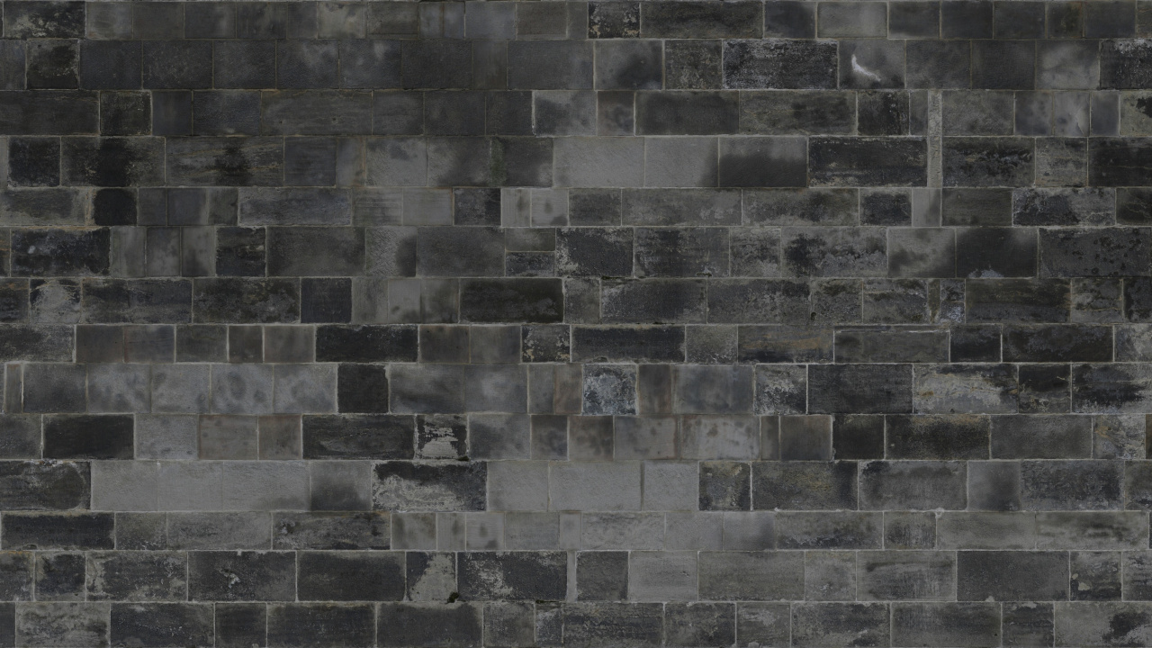 Gray and Black Brick Wall. Wallpaper in 1280x720 Resolution