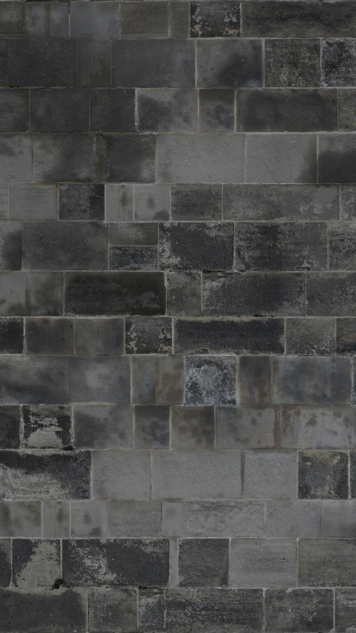 Gray and Black Brick Wall. Wallpaper in 720x1280 Resolution