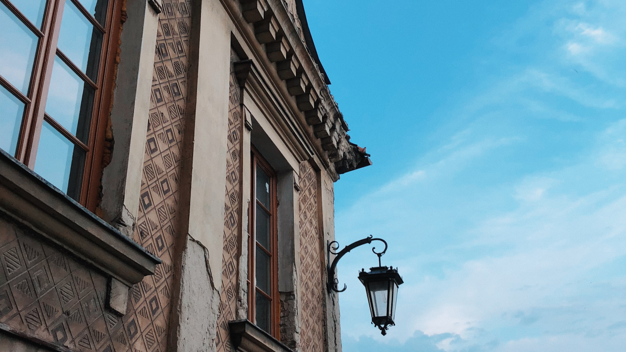 Château de Lublin, Fenêtre, Lumière de Rue, Ville, Luminaire. Wallpaper in 1280x720 Resolution