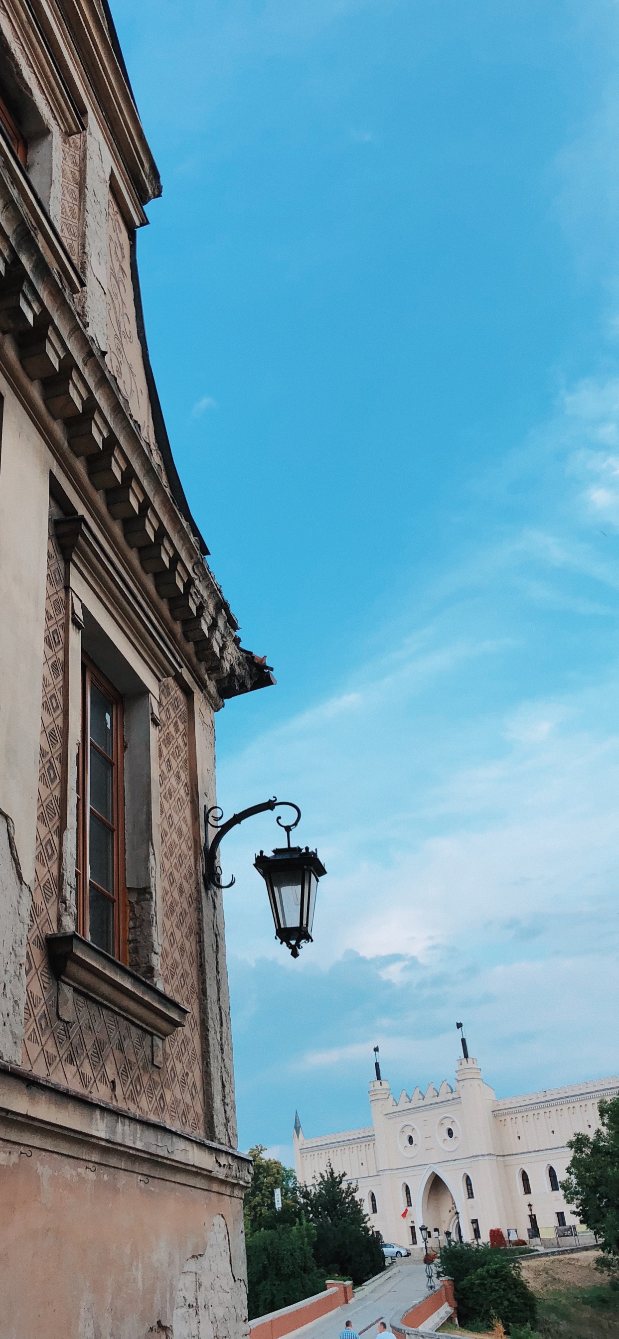 Lublin Castle, Window, Faade, Street Light, Town. Wallpaper in 1242x2688 Resolution