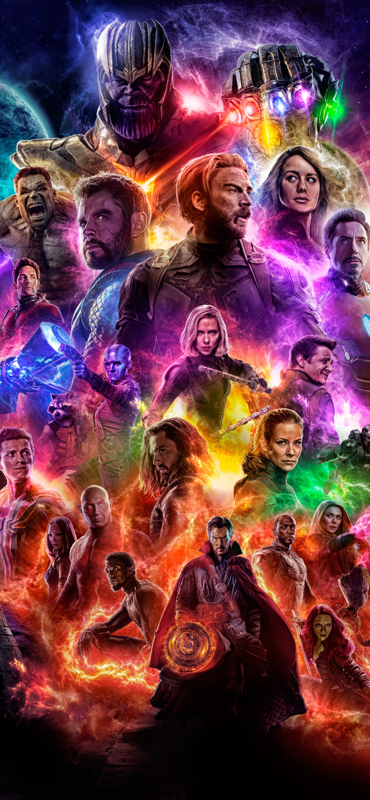 Hombre de Camisa Negra Con Polvo Multicolor en la Cara. Wallpaper in 1242x2688 Resolution