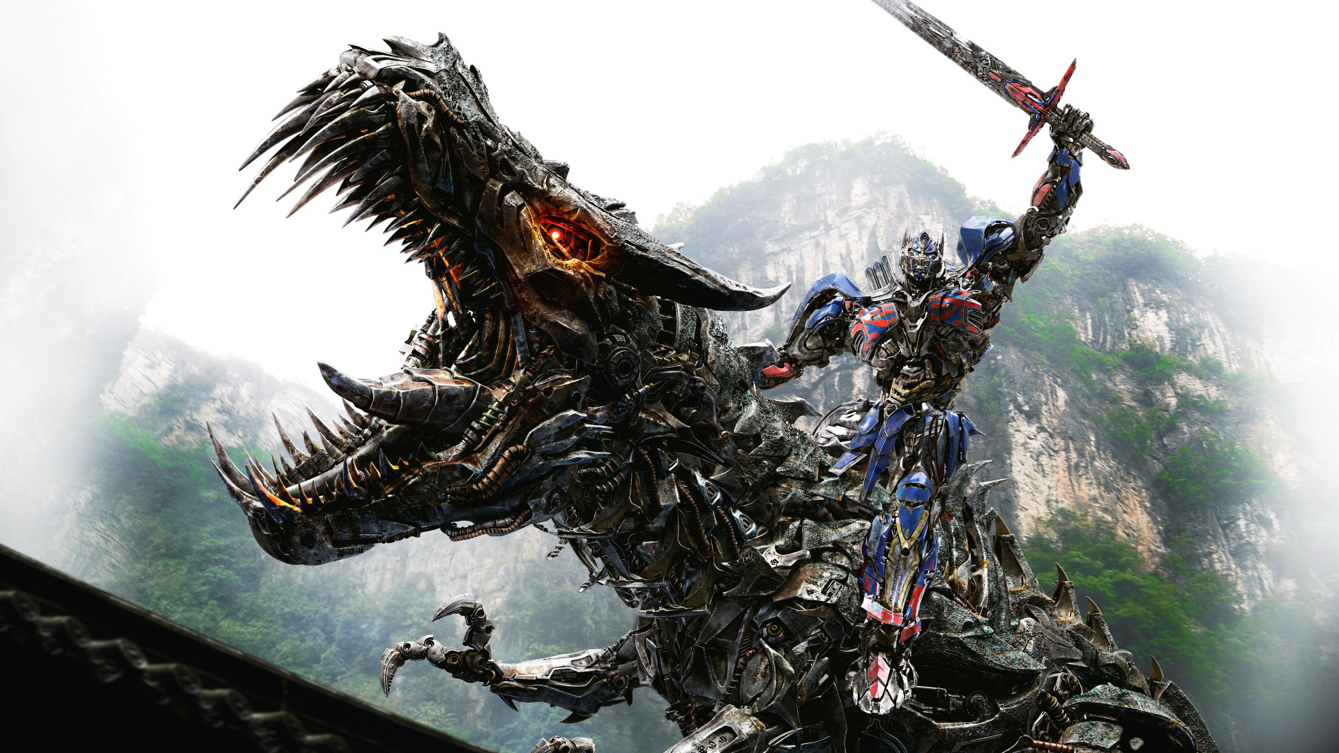 Optimus Prime, Dinobots, Autobot, Montaña, Críptido. Wallpaper in 1920x1080 Resolution
