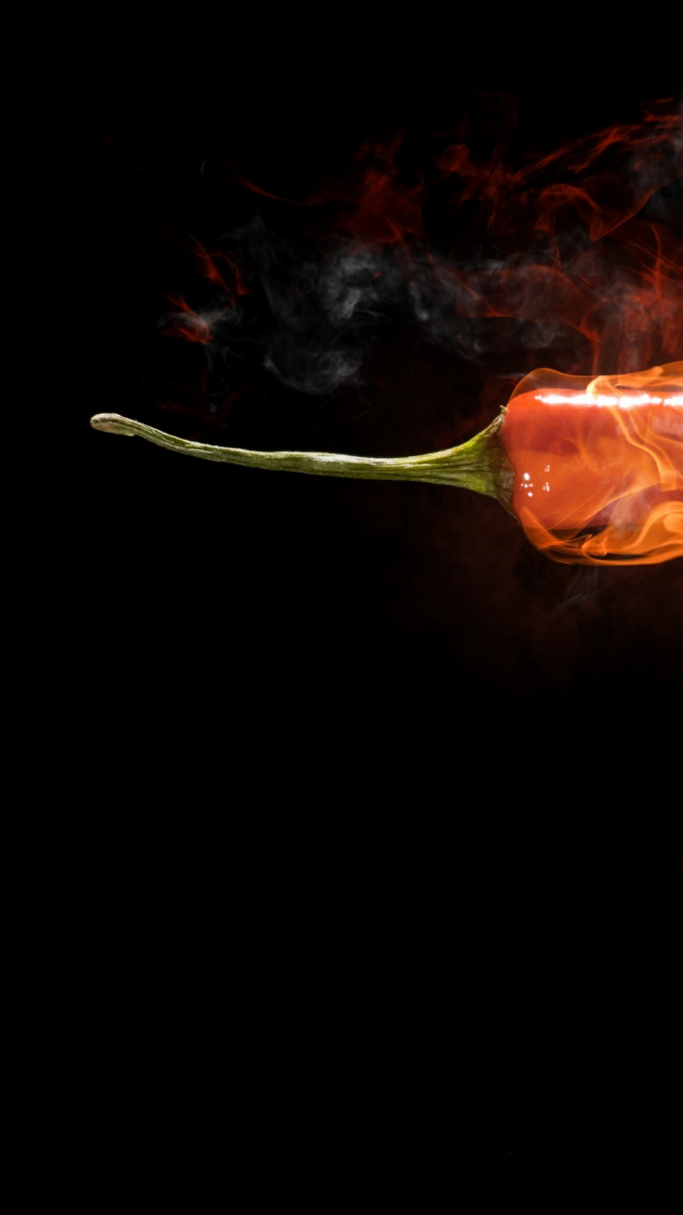 Piment, Chaleur, Aliment, Feu, Cuisine. Wallpaper in 750x1334 Resolution