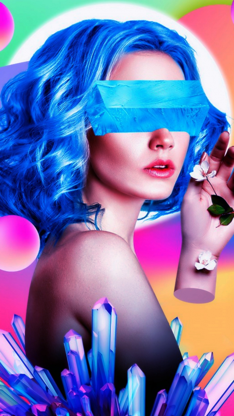 Schönheit, Haarfärbung, Lippe, Frisur, Augenbraue. Wallpaper in 750x1334 Resolution