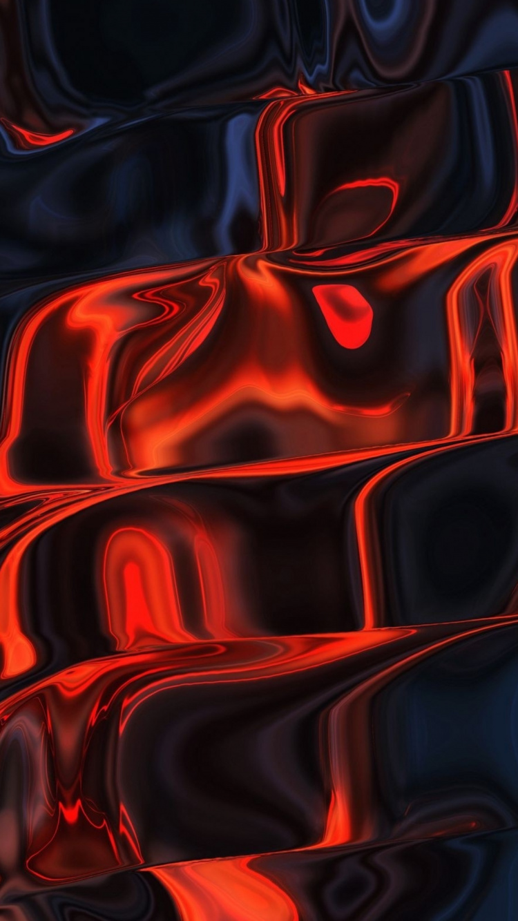 Orange, Water, Light, Fluid, Red. Wallpaper in 750x1334 Resolution