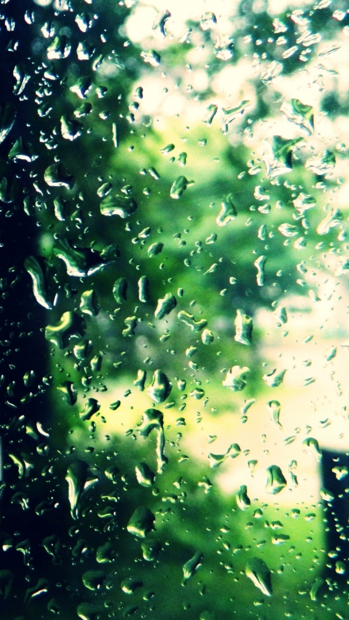 Water Droplets on Glass During Daytime. Wallpaper in 720x1280 Resolution