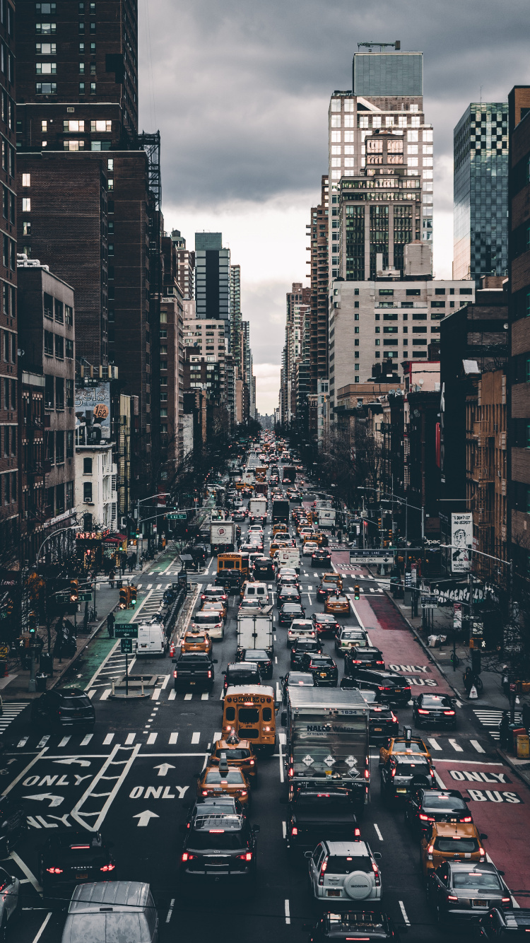 一天, 曼哈顿, 人类住区, 住宅区, 街区 壁纸 750x1334 允许
