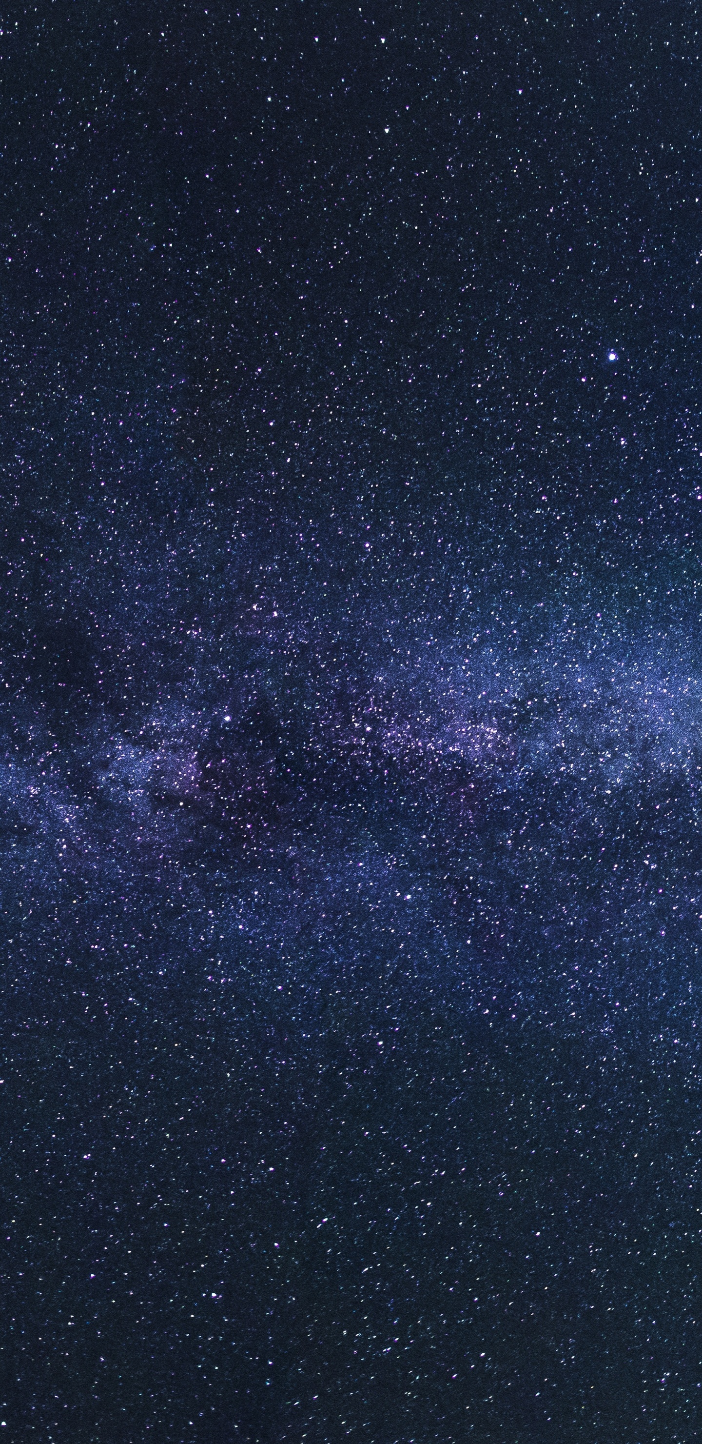 Blau-weißer Sternenhimmel. Wallpaper in 1440x2960 Resolution