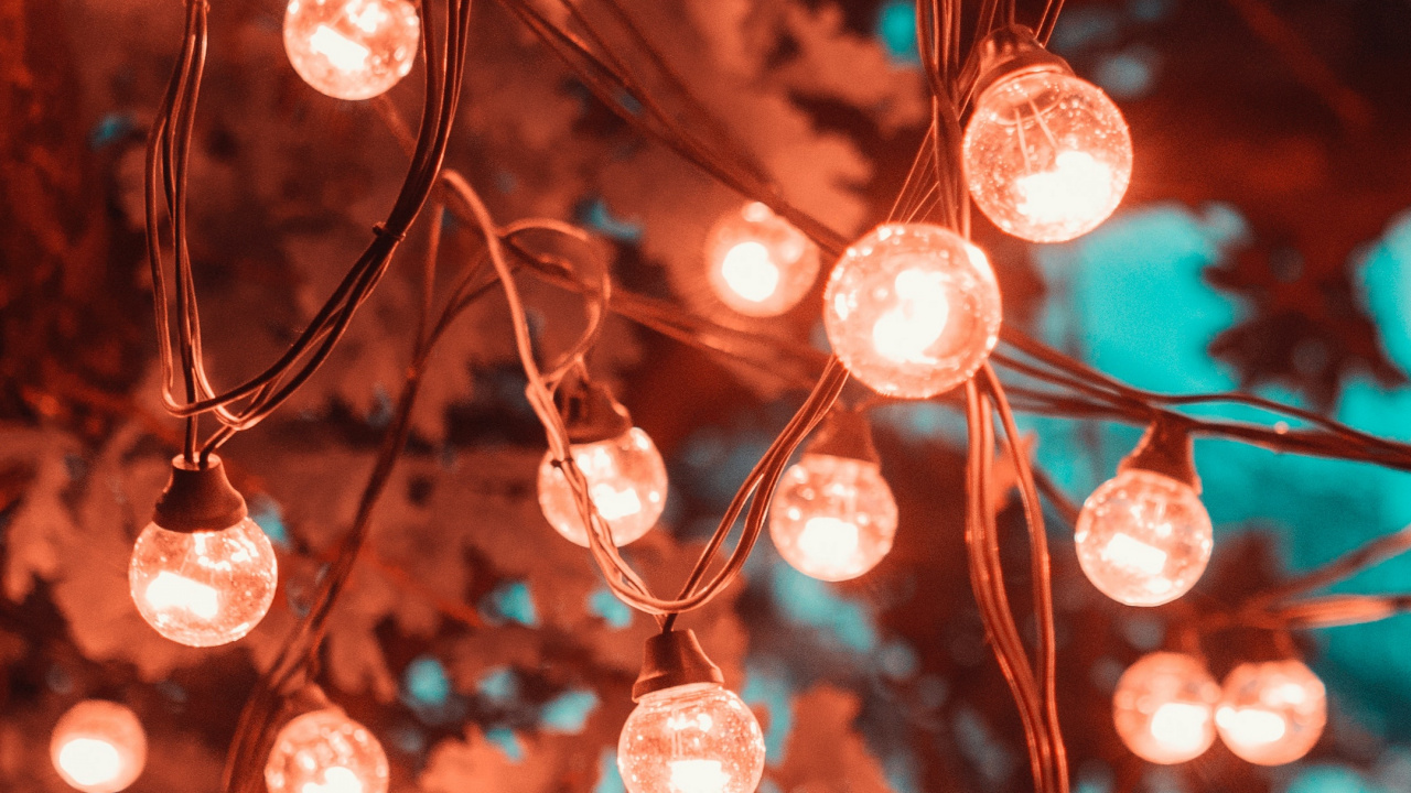 Lighting, Christmas Lights, Light, Branch, Lighting Red. Wallpaper in 1280x720 Resolution
