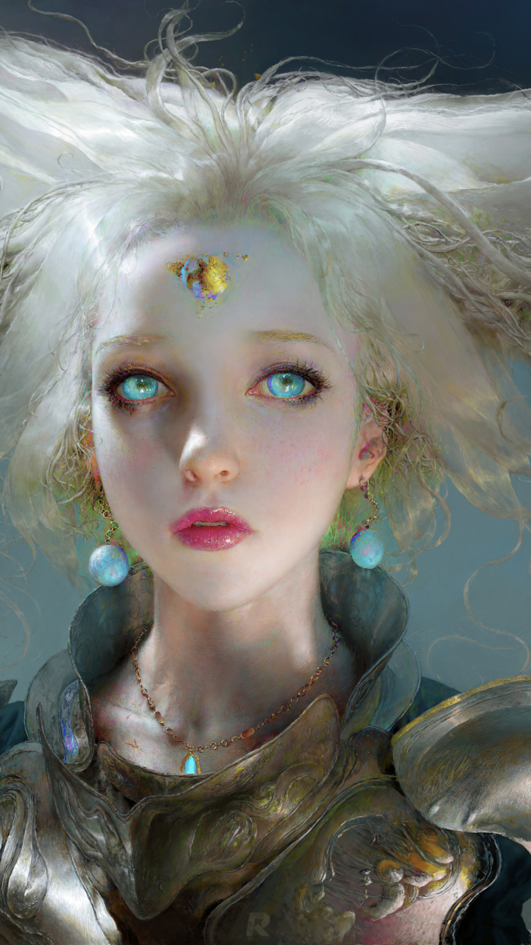 Frau in Schwarzer Lederjacke. Wallpaper in 750x1334 Resolution