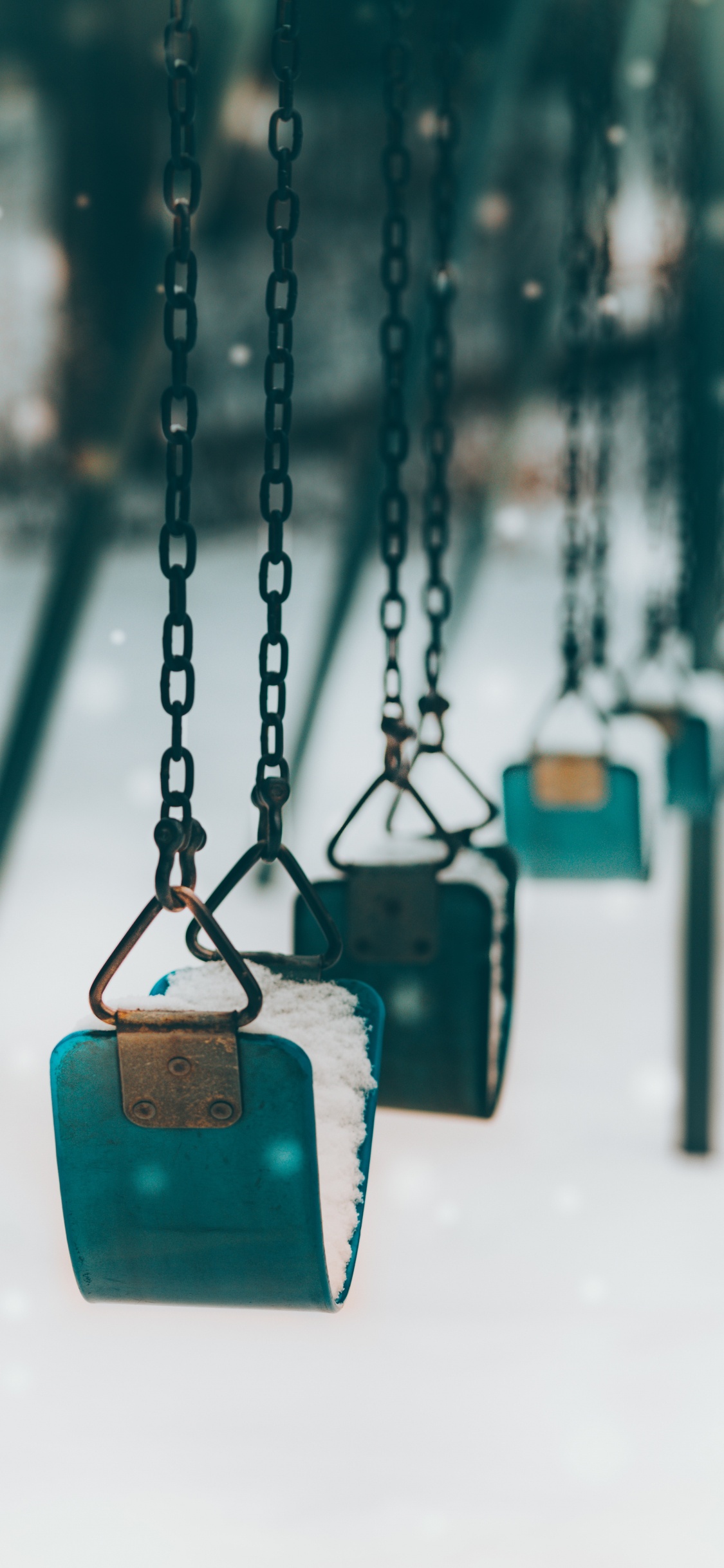 Blue and Black Padlock on Black Metal Fence. Wallpaper in 1125x2436 Resolution