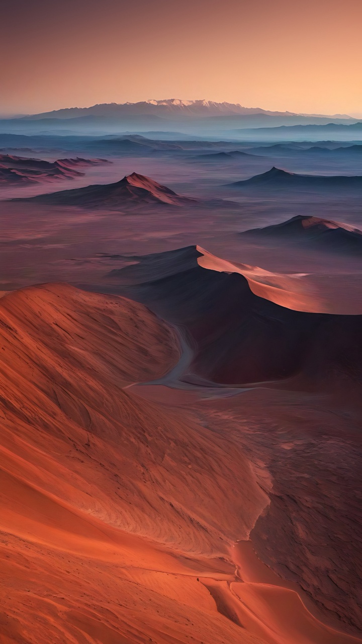 Mountain, Atmosphere, Ecoregion, Natural Landscape, Orange. Wallpaper in 720x1280 Resolution