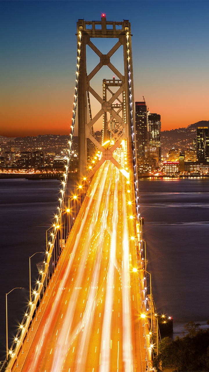 City Skyline During Night Time. Wallpaper in 720x1280 Resolution