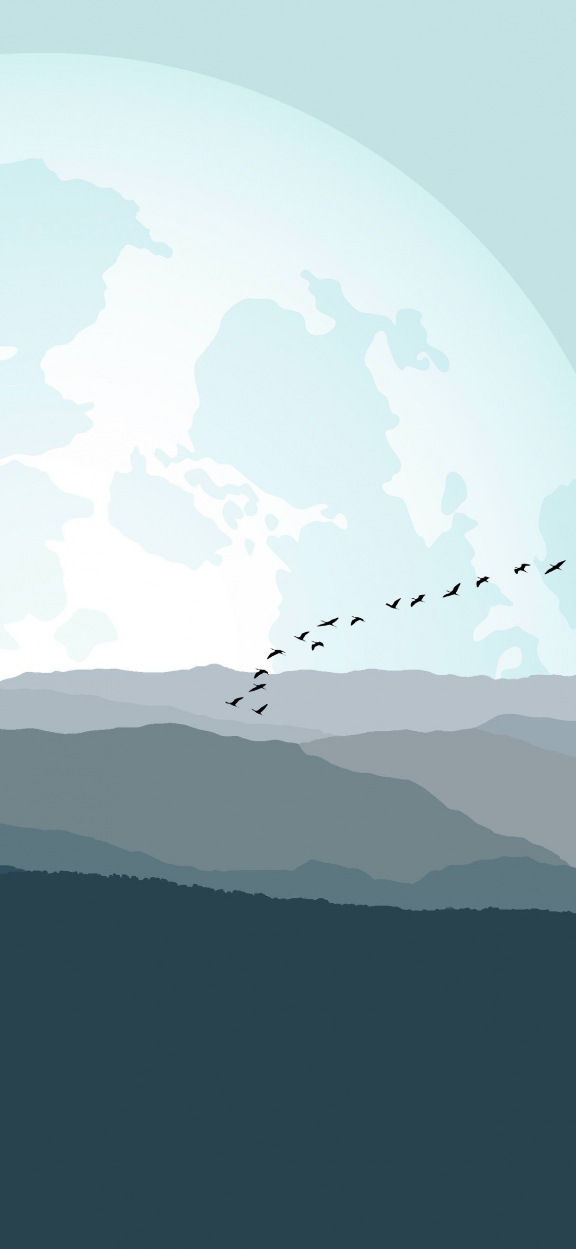 Great Smoky Mountains, Mountain, Atmosphere, Mountain Range, Hill. Wallpaper in 1125x2436 Resolution