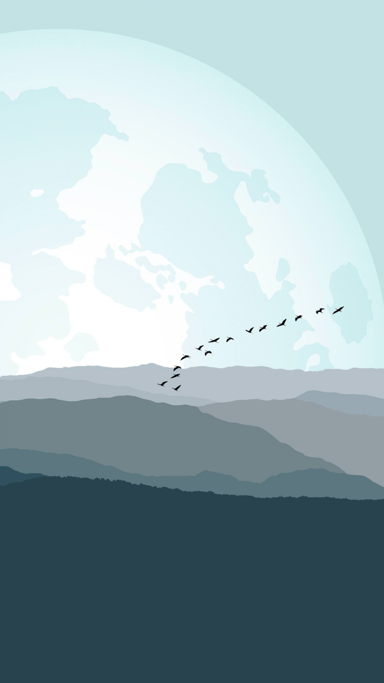 Great Smoky Mountains, Mountain, Atmosphere, Mountain Range, Hill. Wallpaper in 750x1334 Resolution