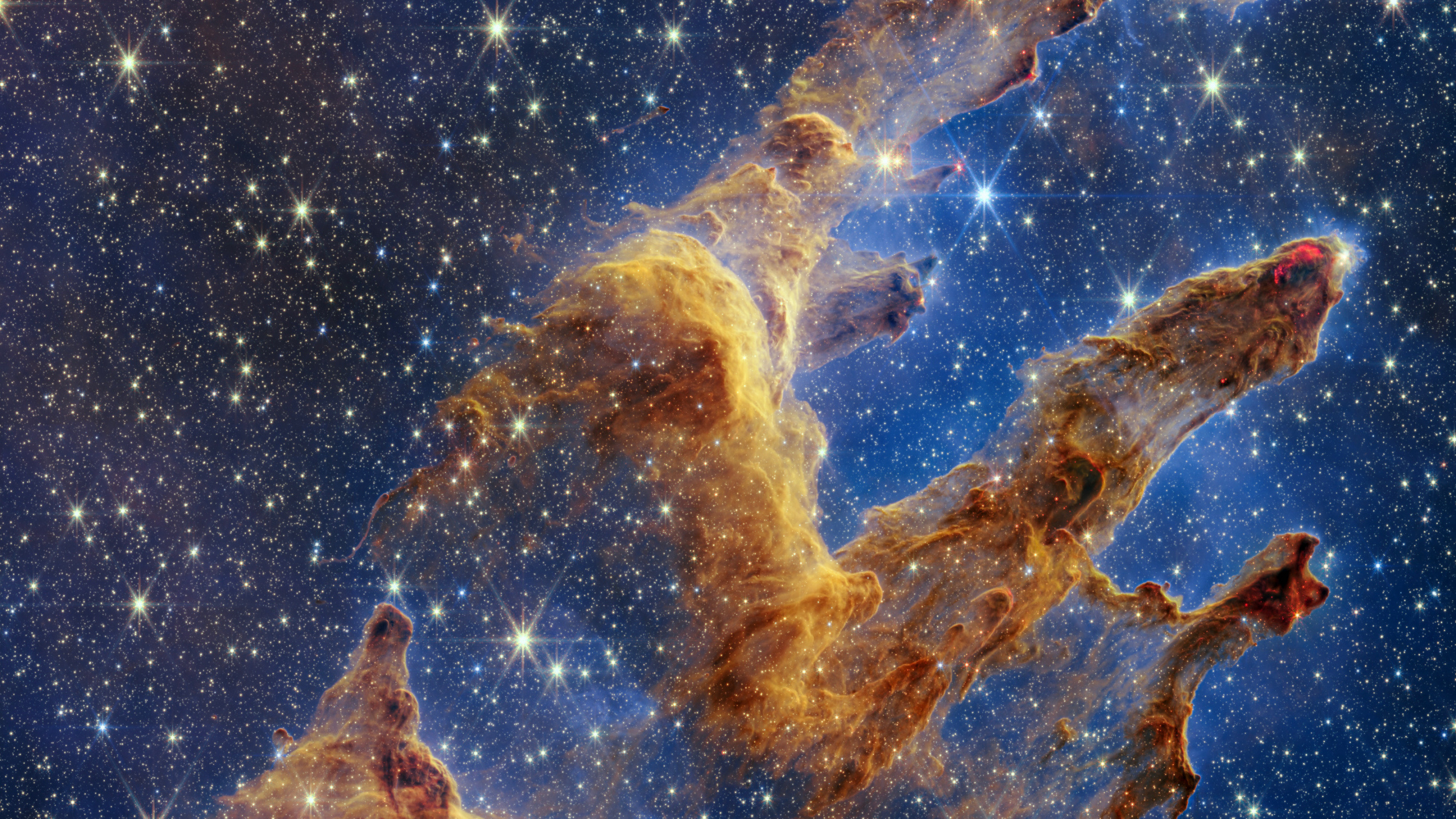 Teleskop, Säulen Der Schöpfung, Atmosphäre, Wasser, Galaxy. Wallpaper in 2560x1440 Resolution