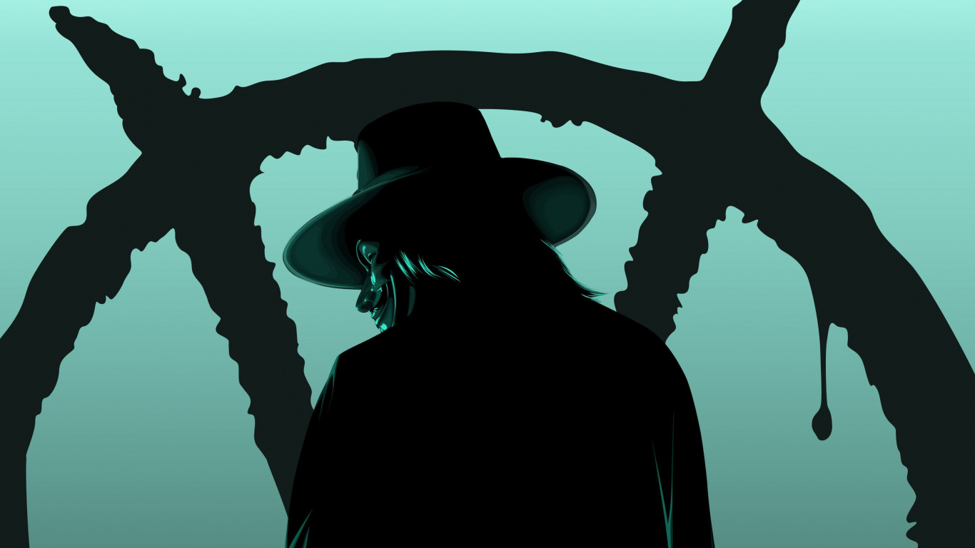 Silhouette de Femme Portant un Chapeau. Wallpaper in 1366x768 Resolution
