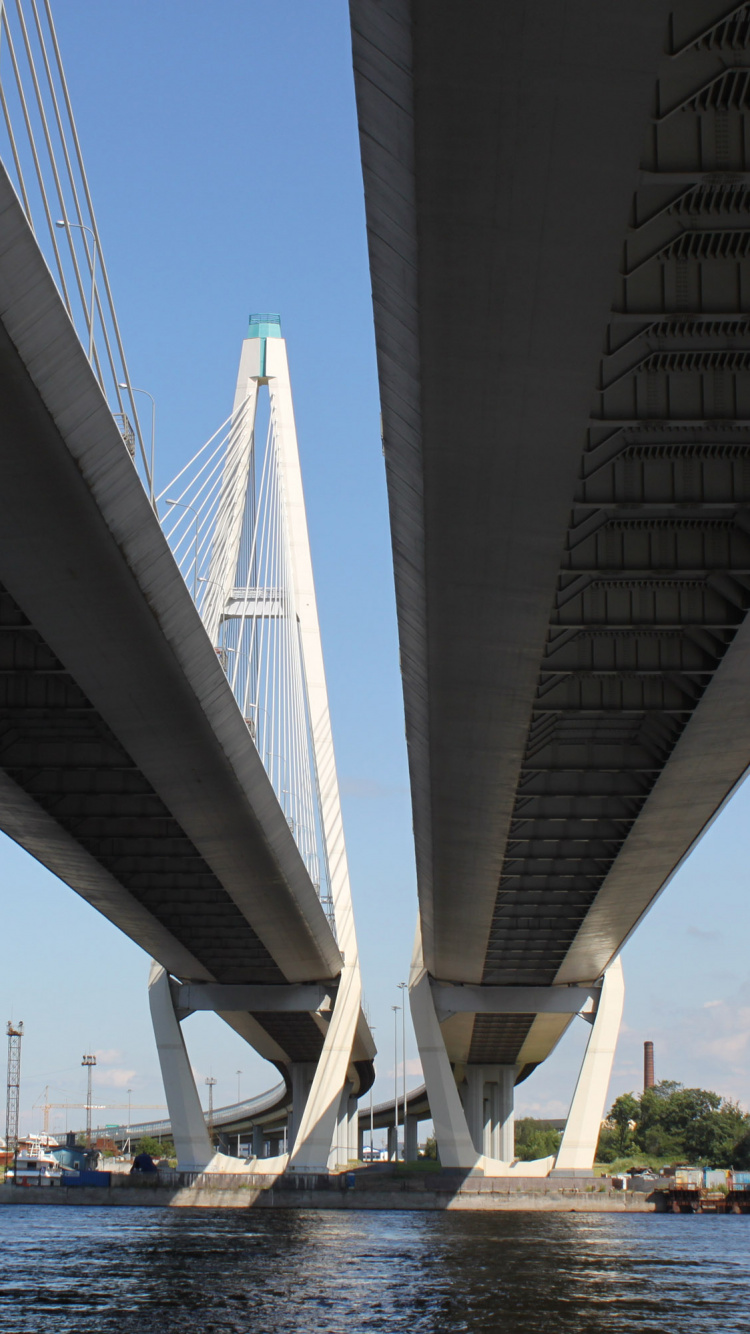 梁桥, 拱桥, 天空, 有线桥, Extradosed桥 壁纸 750x1334 允许