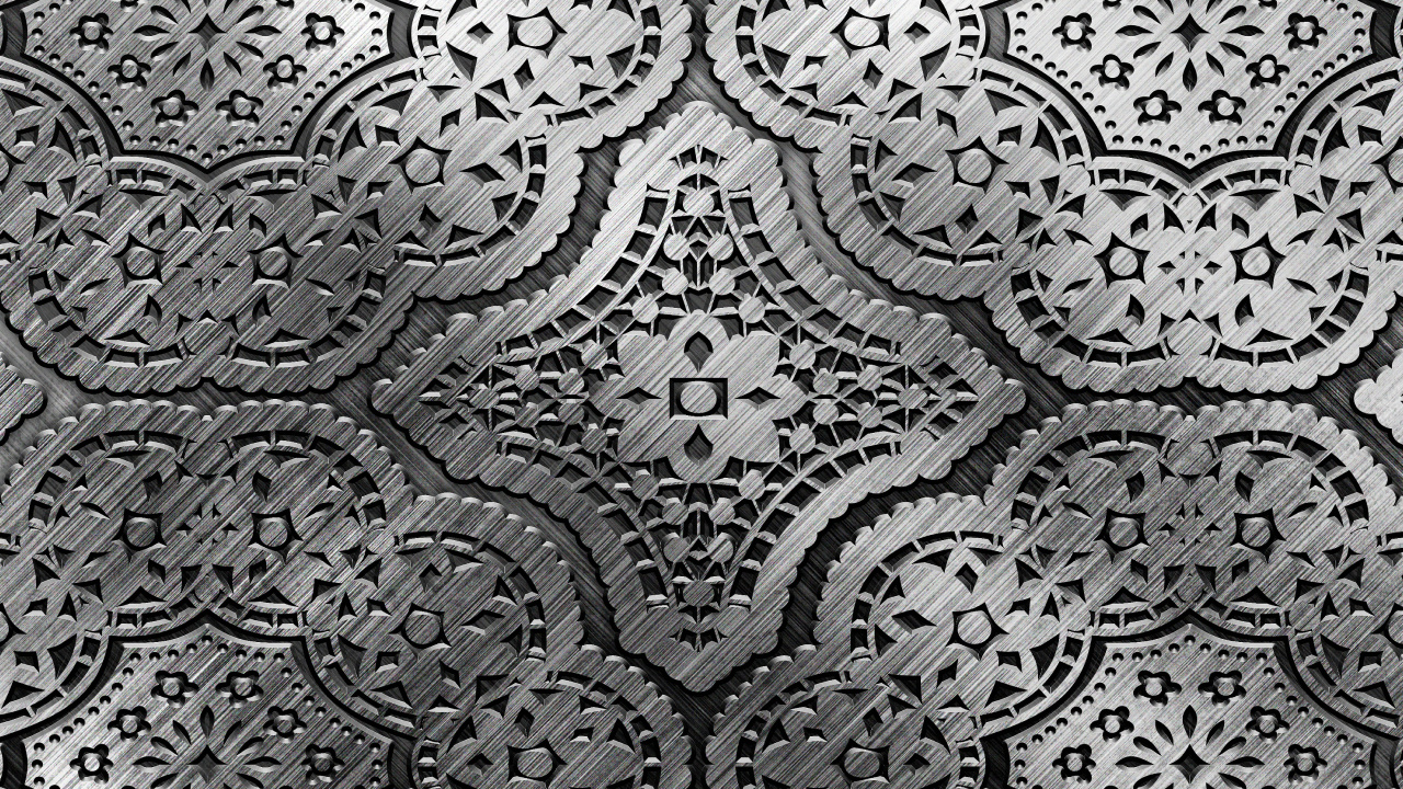 Textile Floral Noir et Blanc. Wallpaper in 1280x720 Resolution