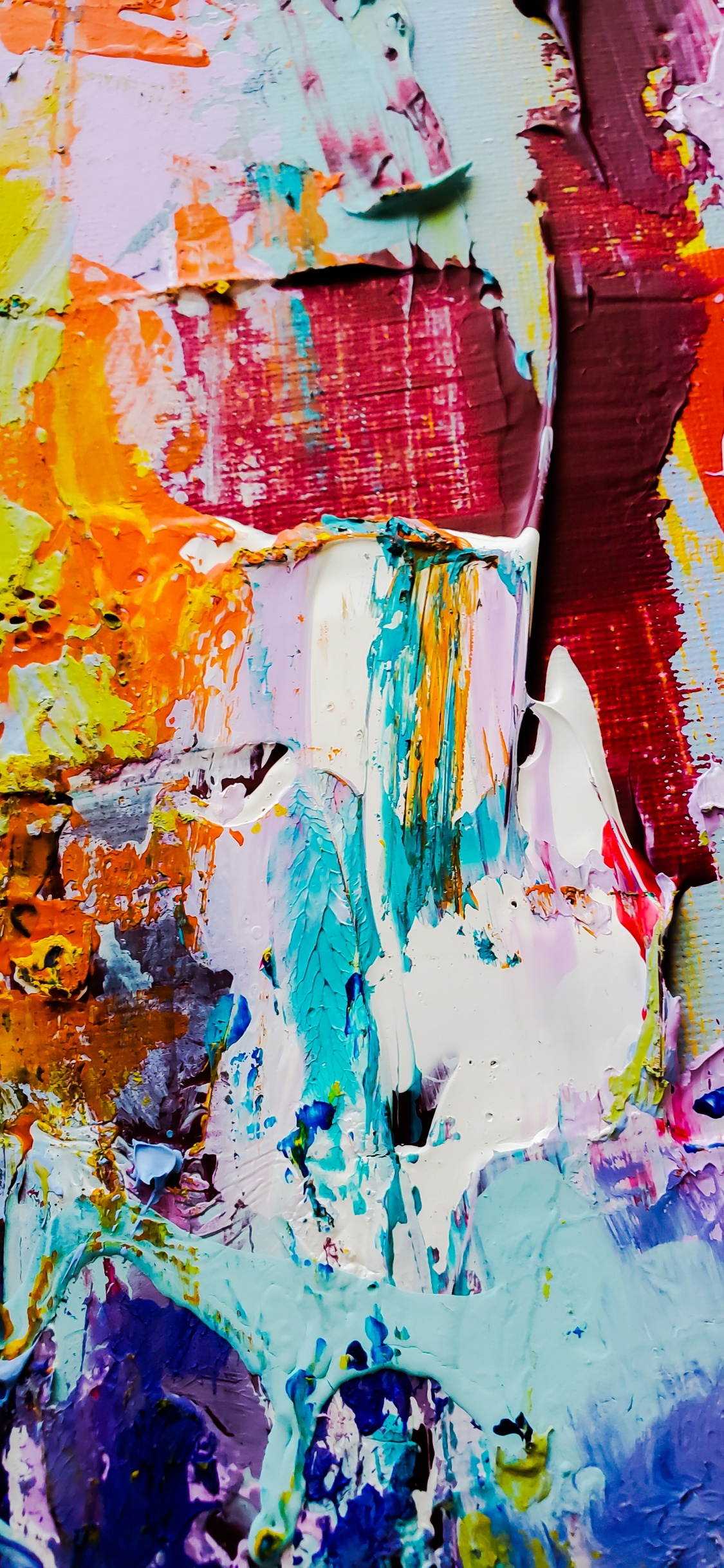 Abstrakte Kunstliebe, Abstrakte Kunst, Malerei, Kunst, Ölmalerei. Wallpaper in 1125x2436 Resolution