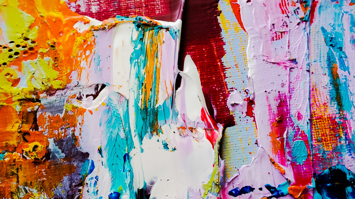 Abstrakte Kunstliebe, Abstrakte Kunst, Malerei, Kunst, Ölmalerei. Wallpaper in 1366x768 Resolution