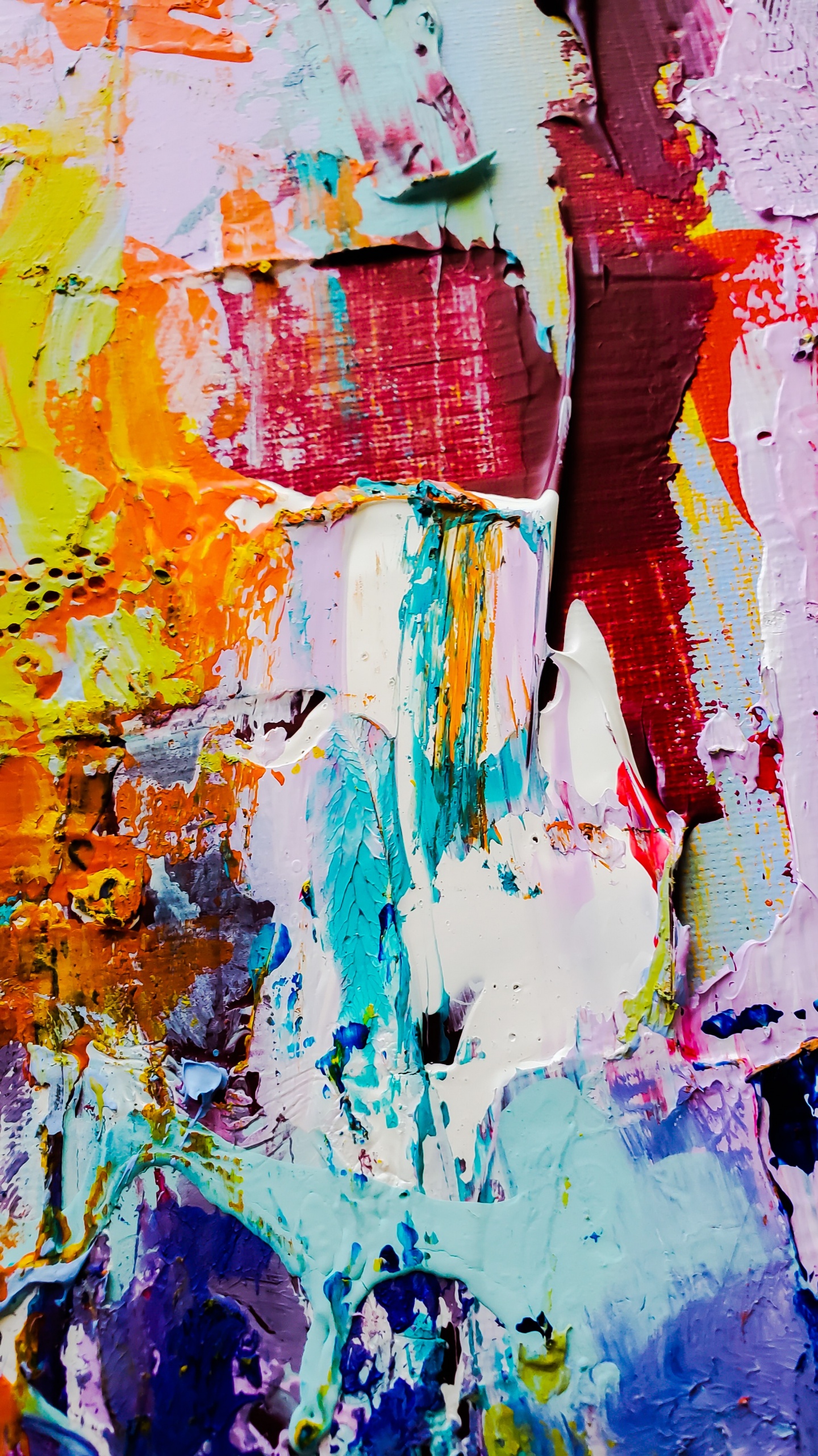 Abstrakte Kunstliebe, Abstrakte Kunst, Malerei, Kunst, Ölmalerei. Wallpaper in 1440x2560 Resolution