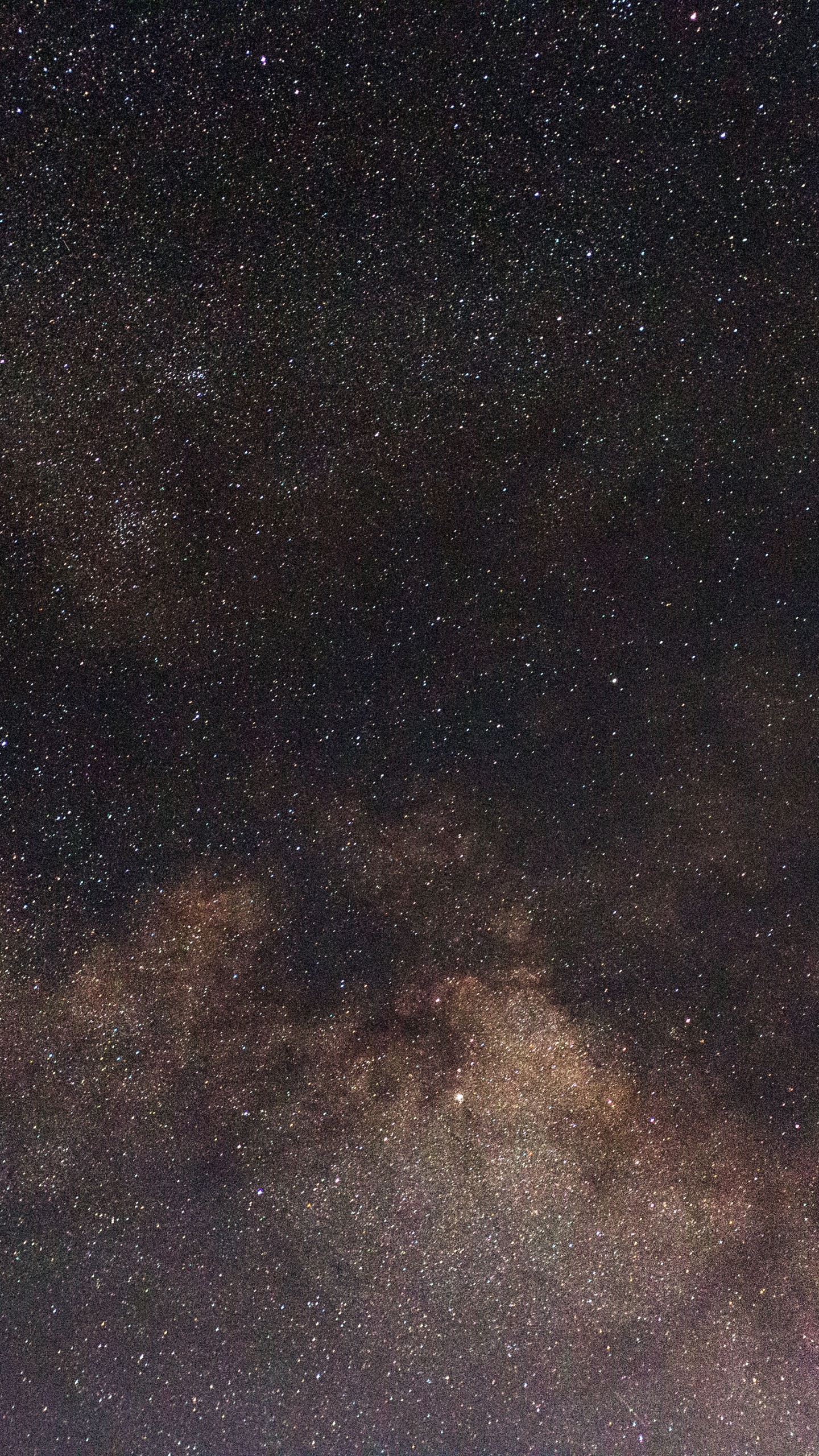 Schwarze Und Braune Sternennacht. Wallpaper in 1440x2560 Resolution