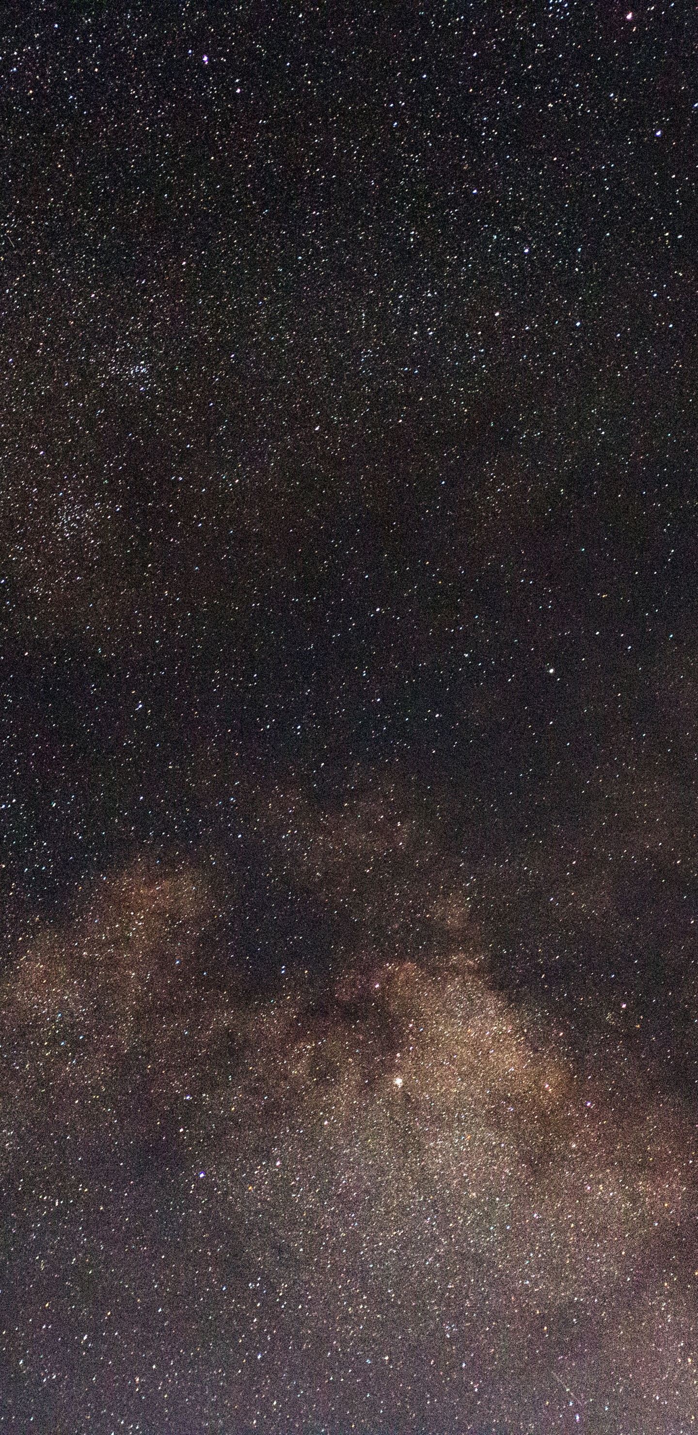 Black and Brown Starry Night. Wallpaper in 1440x2960 Resolution