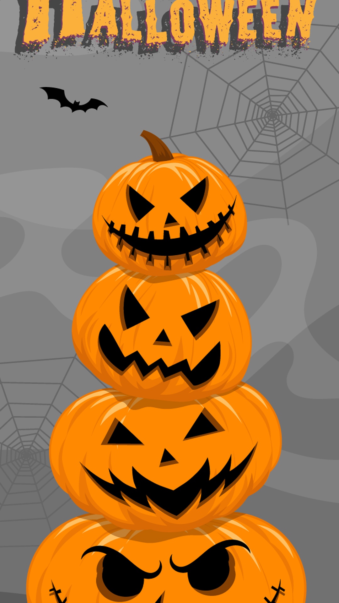 Halloween, Calabaza, Jack O'lantern, Invitacion, Naranja. Wallpaper in 1080x1920 Resolution