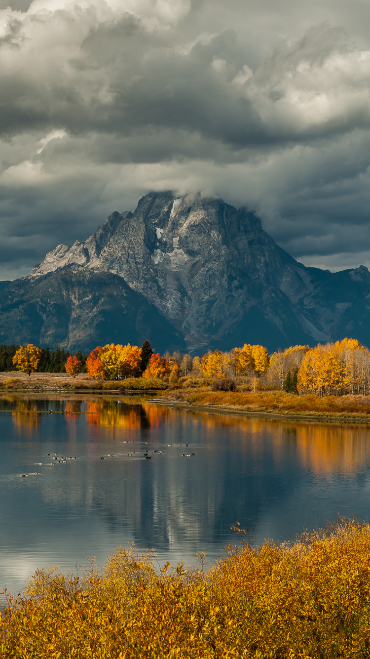Reflection, Cloud, Water, Water Resources, Mountain. Wallpaper in 750x1334 Resolution