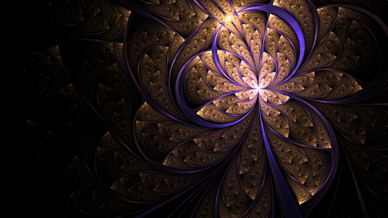 Blue and White Floral Decor. Wallpaper in 1280x720 Resolution