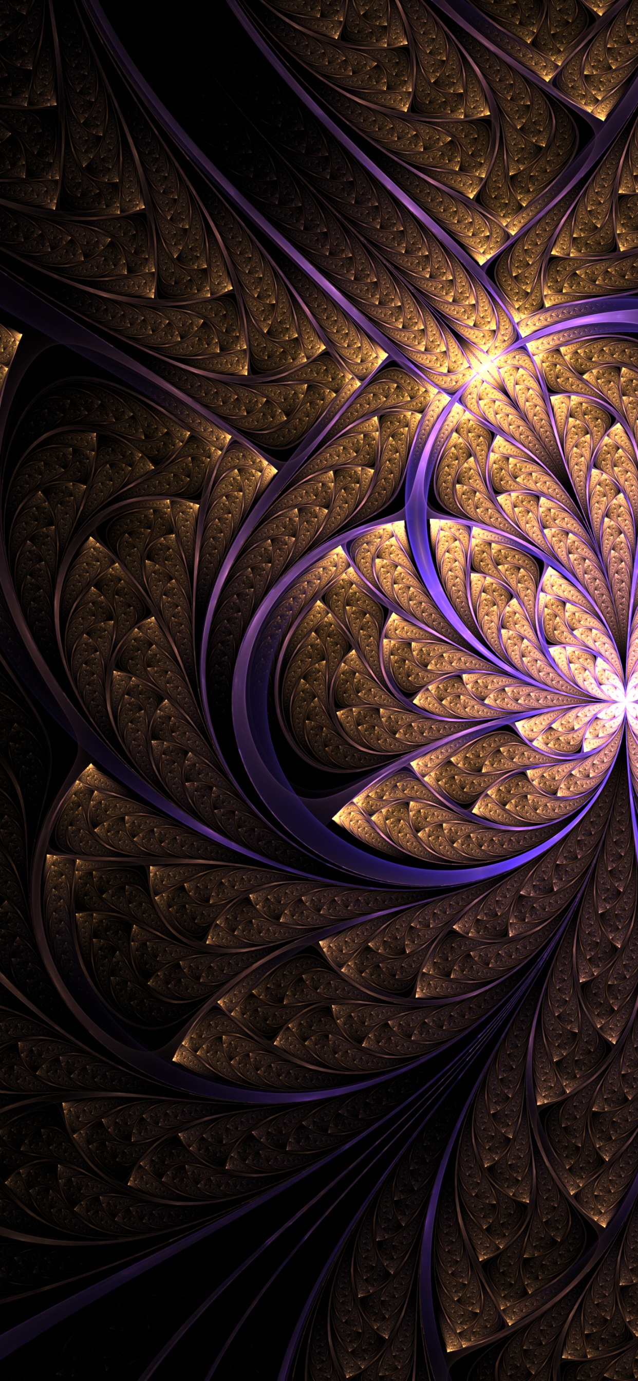 Decoración Floral Azul y Blanca. Wallpaper in 1242x2688 Resolution